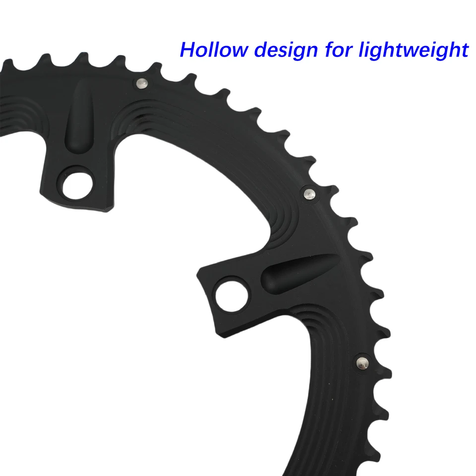 DJC ロードバイクチェーンリング 110bcd 4 ボルトオーバルラウンド 2x