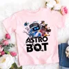 Astro Bot T-shirts for Children Cute Cartoon Figure Graphic T Shirts Boys Casuals Short Sleeves Tops Fashion Kids Clothing 2