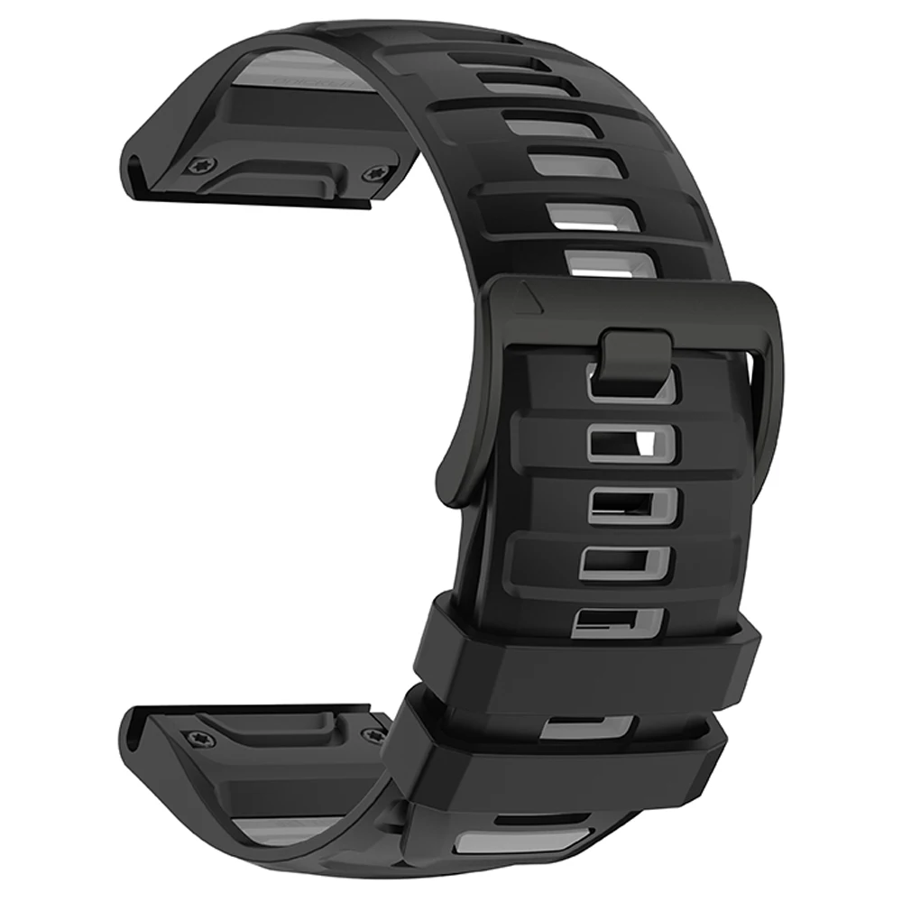 Elite Silicone Strap Bracelet for Fenix8 Watch - QuickFit, 26/22mm, Durable and Stylish