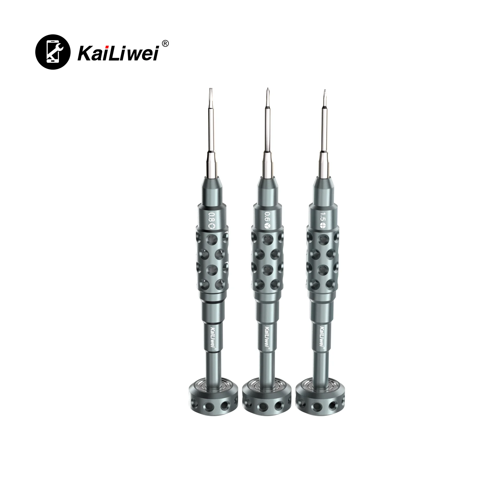 Kailiwei Cacciavite Serie Cava Porosa Acciaio S2 Super Duro Per Iphone Samsung Huawei Xiaomi Riparazione Smontaggio Set Di Utensili Manuali