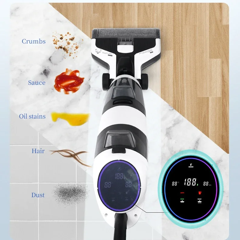 

Self-Cleaning Household Floor Washer 3 In1 Electric Mop Cordless Wet and Dry Vacuum Cleaner