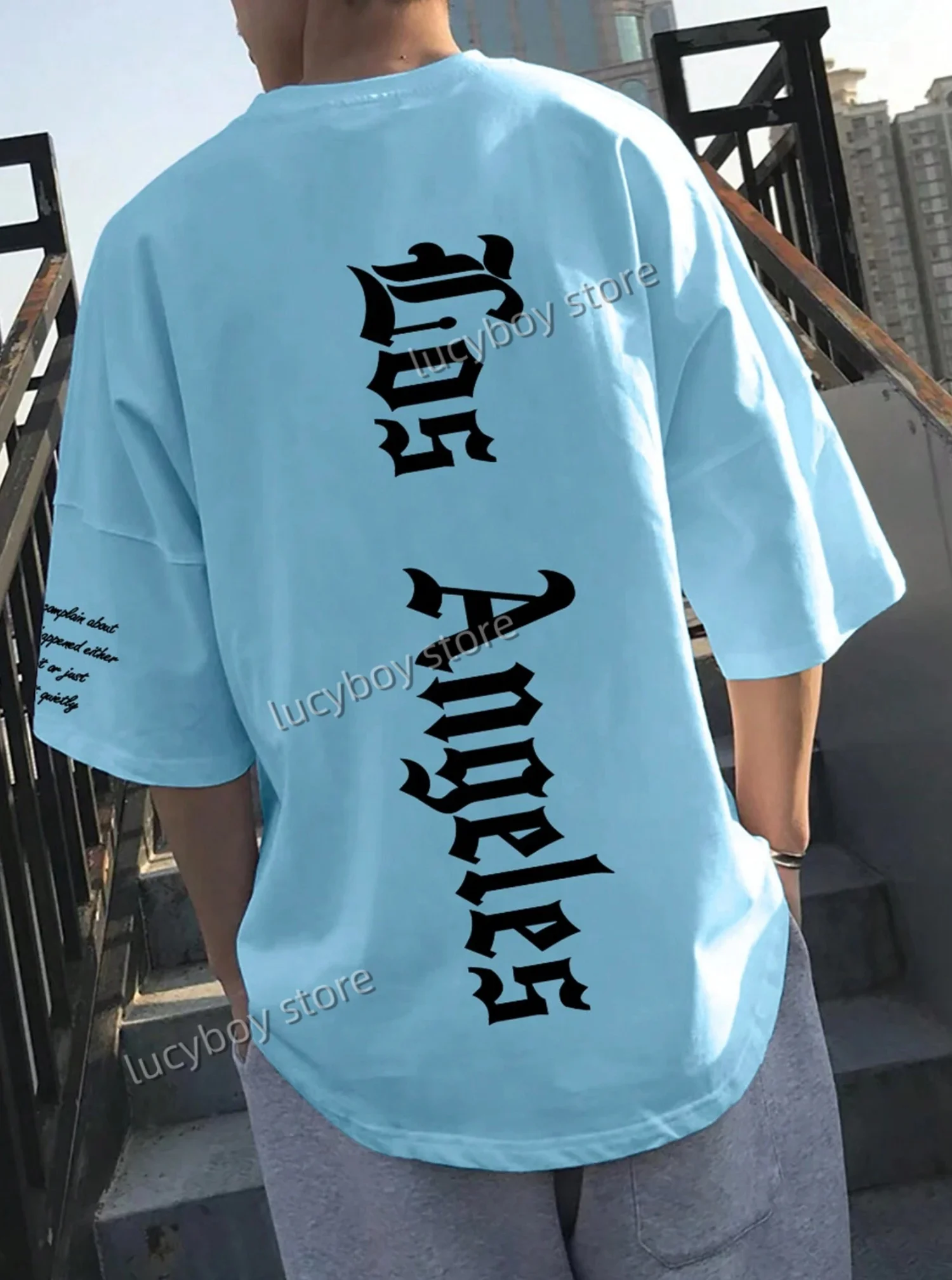 2025 newSummer LOS ANGELES Print Sports Loose Men's T-shirt 10