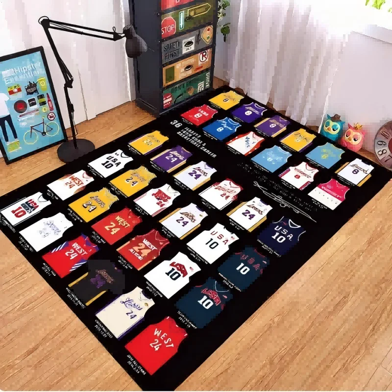 VIKAMA trendy boys soft and comfortable crystal velvet living room carpet home bedroom bedside floor cushion sofa blanket floor cushion kids carpet floor mat plush carpet decorative carpet