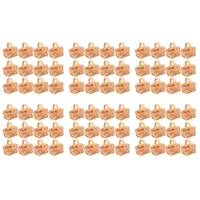 AFBC 72Pcs Wood Chip Mini Baskets Manual Woven Baskets Ornaments Candy Storage Box 1