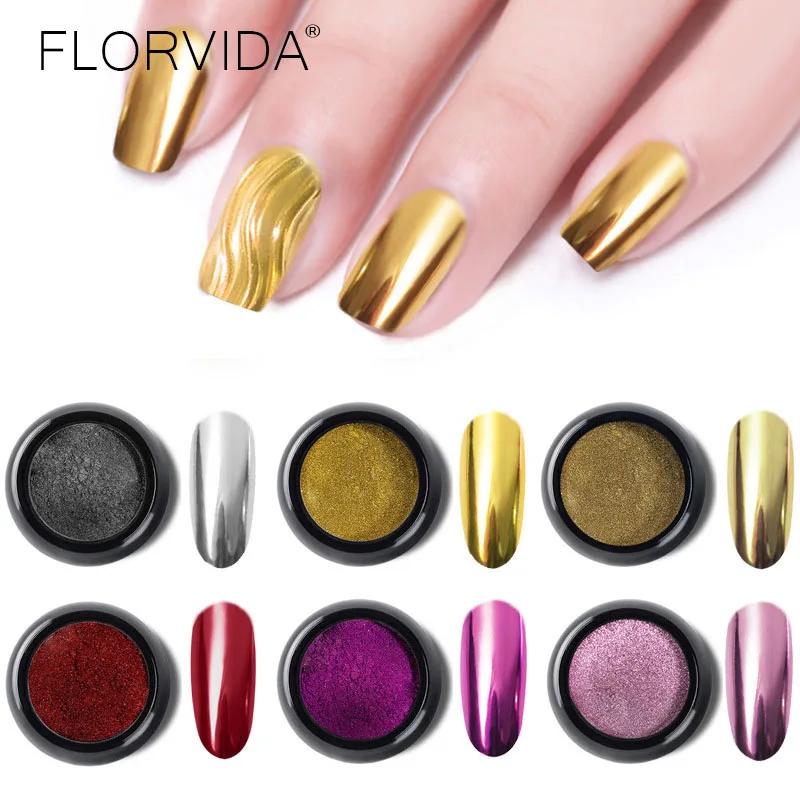 Nail Powder Nail Pigment Nail Glitter Nail Decoration Nail Decorations Nail Art Magic Mirror Powder Laser Charm Pigment Glitter Holographic Chrome Dust Rub On Nails Sparkly Decorations Manicure