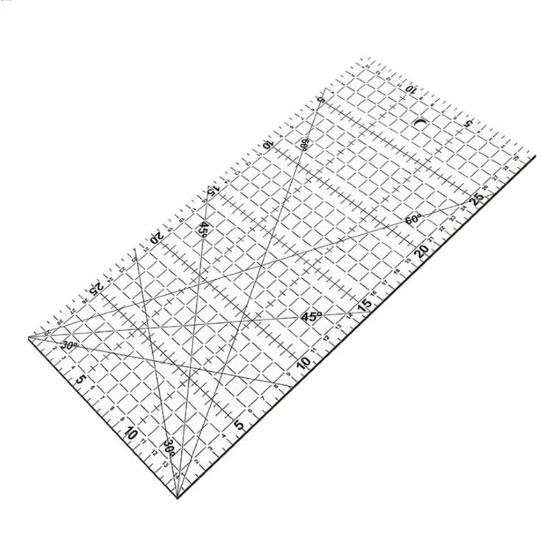 30*15mm Acrylic Multifunctional Clothing Code Handmade Essential Patchwork Sewing Ruler Child Student Stationery Drawing Tools