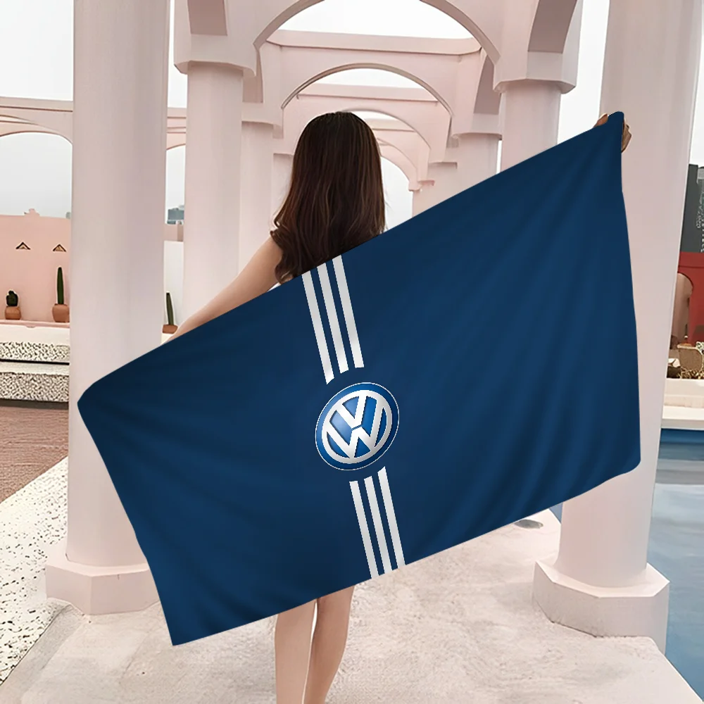 V-Volkswagens Car Logo Big Microfiber Beach Towels Quick Dry Towel Sand Beach Towels Pool Towel for Travel Swim Pool Yoga 6