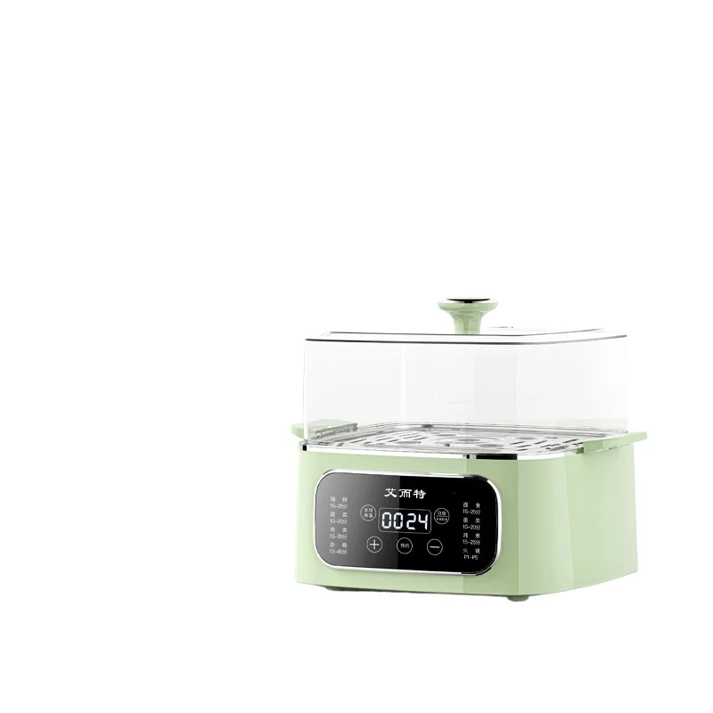 Large capacity intelligent voice, touch screen, knob, visible and transparent stainless steel cooking pot