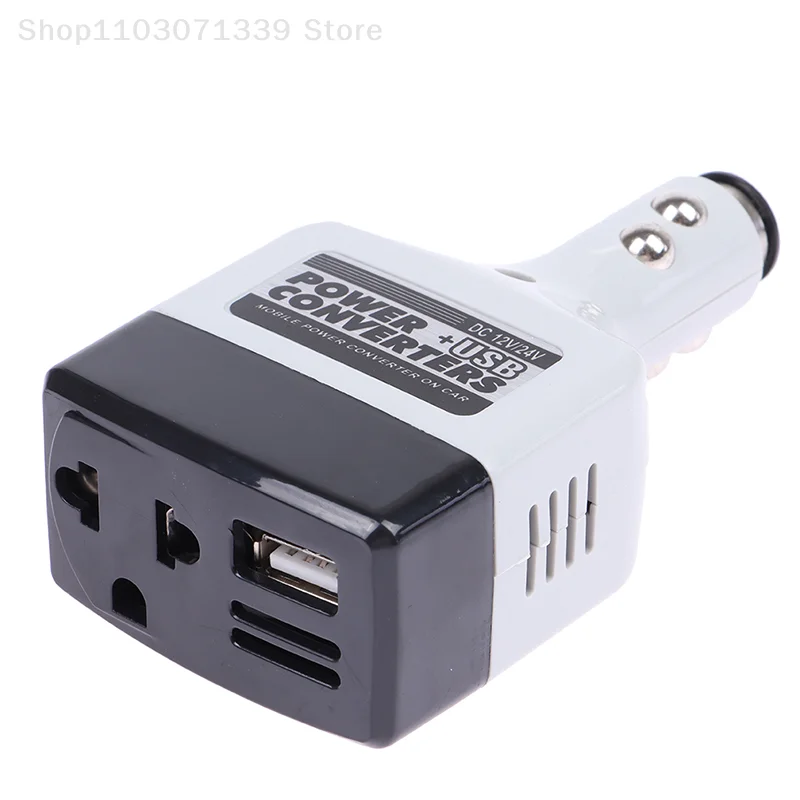 USB 자동차 파워 컨버터 DC 1224V  AC 220V 자동차 인버터 전화 인버터 12V 범용 전력 변압기 휴대 전화 충전기 USB 포트