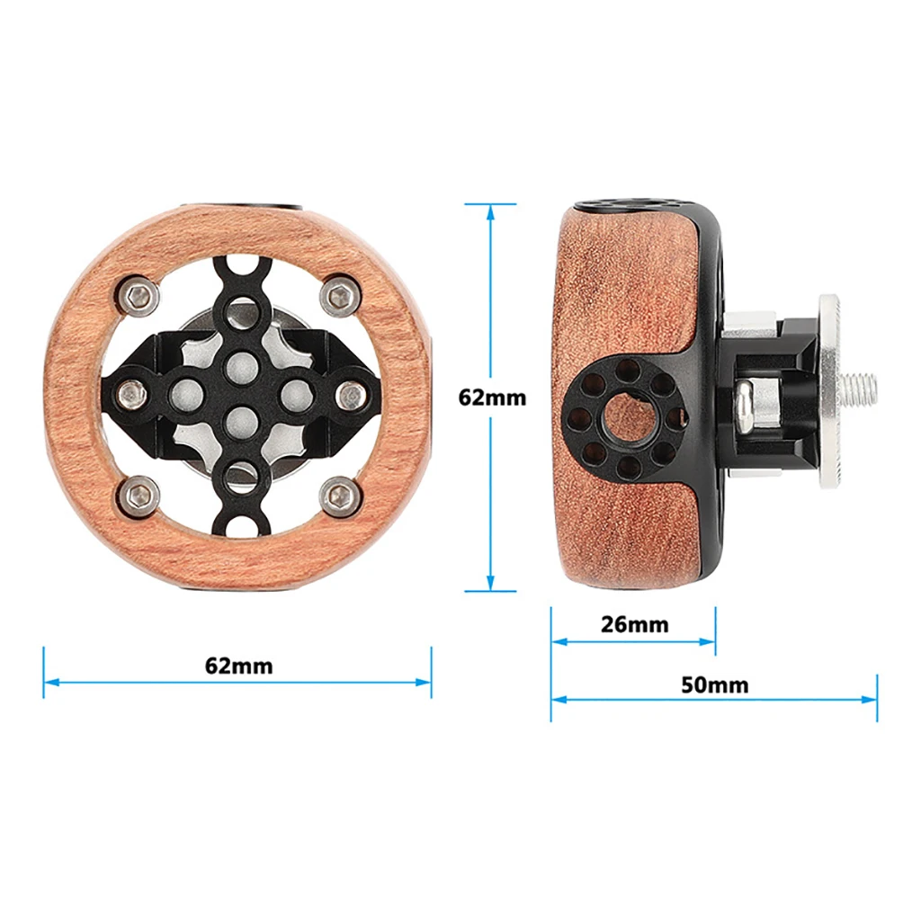 1/4 M6 Screw ARRI Mount Holder Circular Ball Handle Extension Handgrip Adapter f