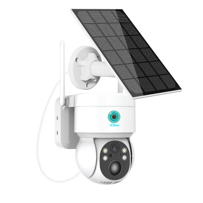 

Outdoor Home 360 Ptz 4mp Solar Camera Wireless Battery Solar Powered Security Alarm Surveillance Solar Camera