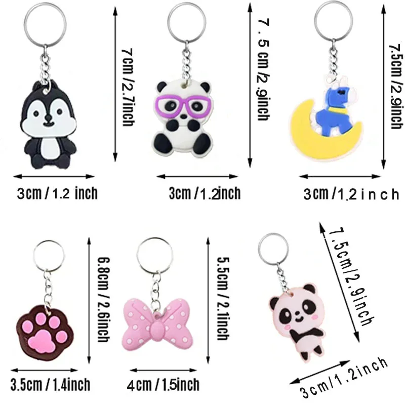Key Chain 100 PCS Cartoon Anime Keychain