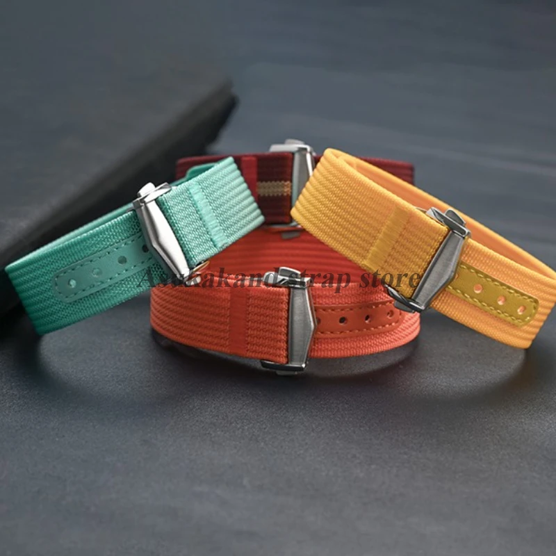 Premium Nylon Waterproof Watch Strap with Folding Buckle - Unisex Accessory