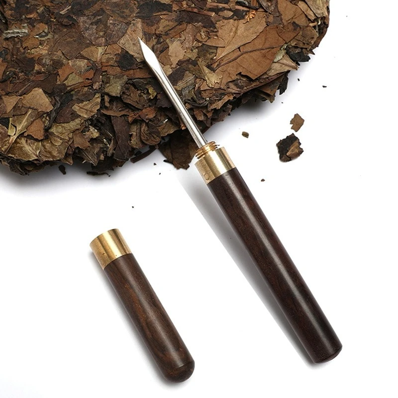 High Quality Ebony Tea Needle Solid Wood Handle Pu 'er Tea Knife Chinese Ceremony Accessories Teaware Supplies
