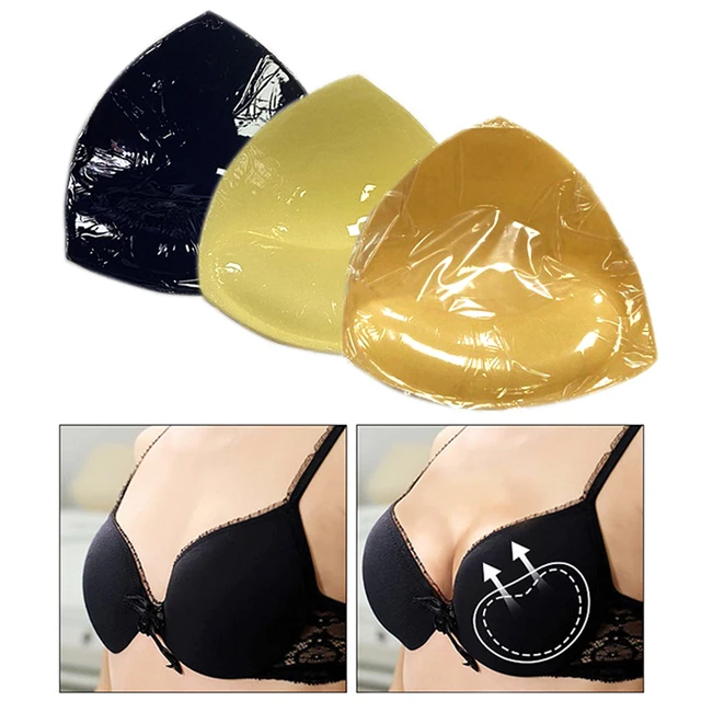 Thin Thick Double Sided Adhesive Triangle Sticky Bra Insert Pad Push Up  Sponge Breast Pads Swimsuit Lift Up Cup Enhancer - AliExpress