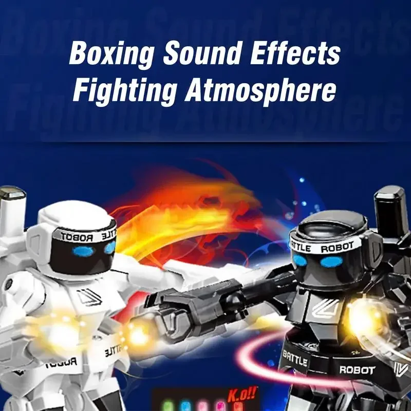 Robot De Boxeo RC Para Niños - Luces LED, Control 2.4G, Tiempo De Juego 25 Min, Ideal Para Peleas Interactivas