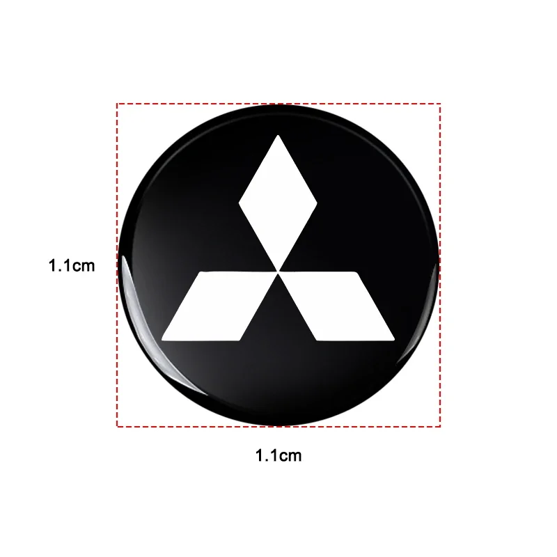 Car Accessories Car Remote Car Key Stickers Emblem For Mitsubishi Pajero Outlander XL Montero Lancer Triton l200 Galant