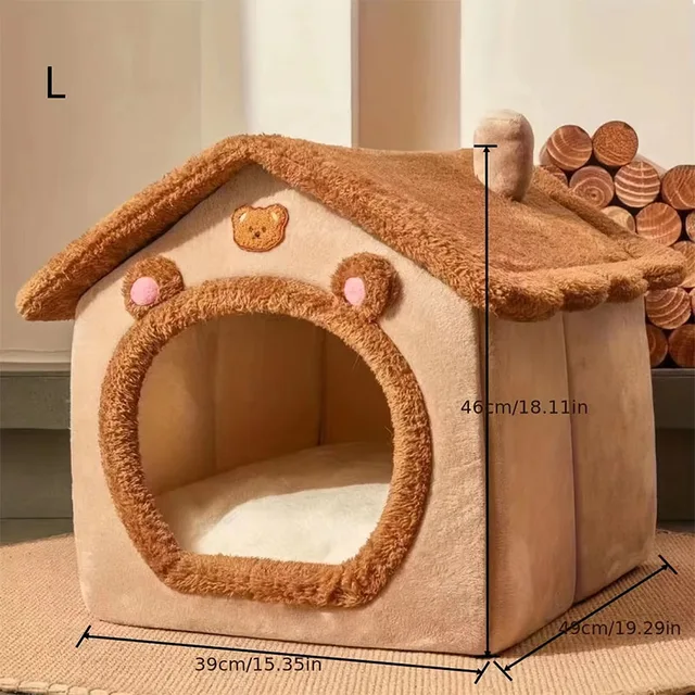 Cat and dog house and nest for small dogs and cats, four-season removable and washable dog house, cat nest and bed, pet supplies 6