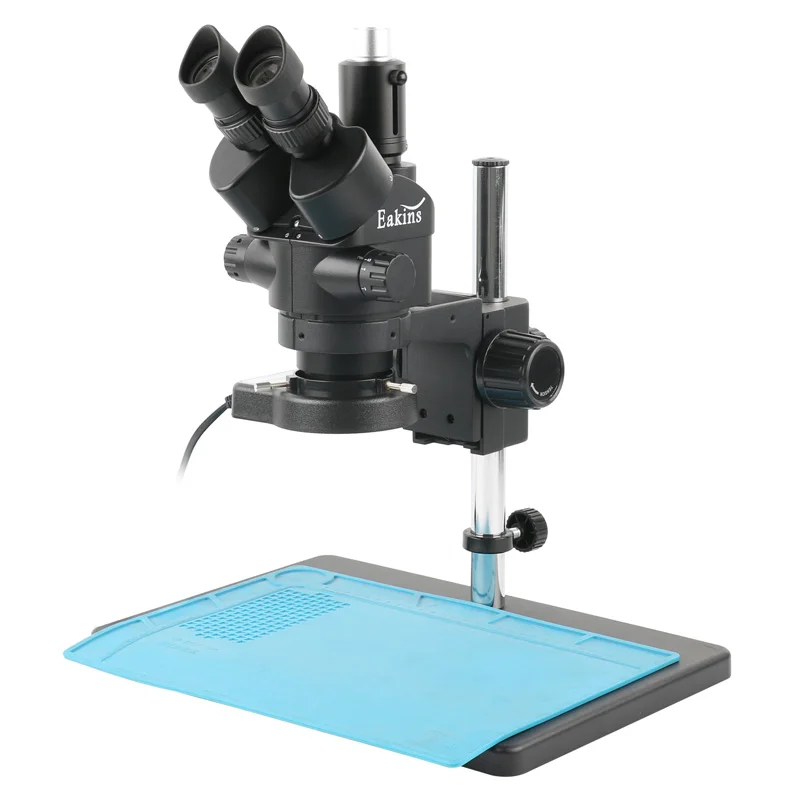 Microscópio Trinocular Set, Reparo de solda PCB e SMD, 3,5 x 7x 45x 90x