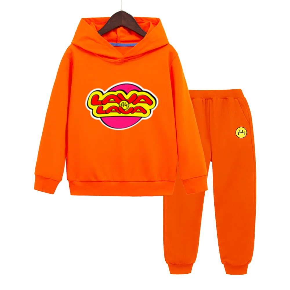 thumbnail image 1 of "LAVA LAVA" A4 Sudadera con capucha para niños Pantalones Traje Влад a4 Бумага niño niña Sudadera con capucha Otoño Manga larga Ropa para bebé niño, 1 of 5
