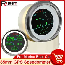 HD 85MM 0-299 km/h GPS Speedometer LCD Digital GPS Speed Gauge Trip ODO COG Fuel Level Voltmeter For Boat Marine Motorcycle Car