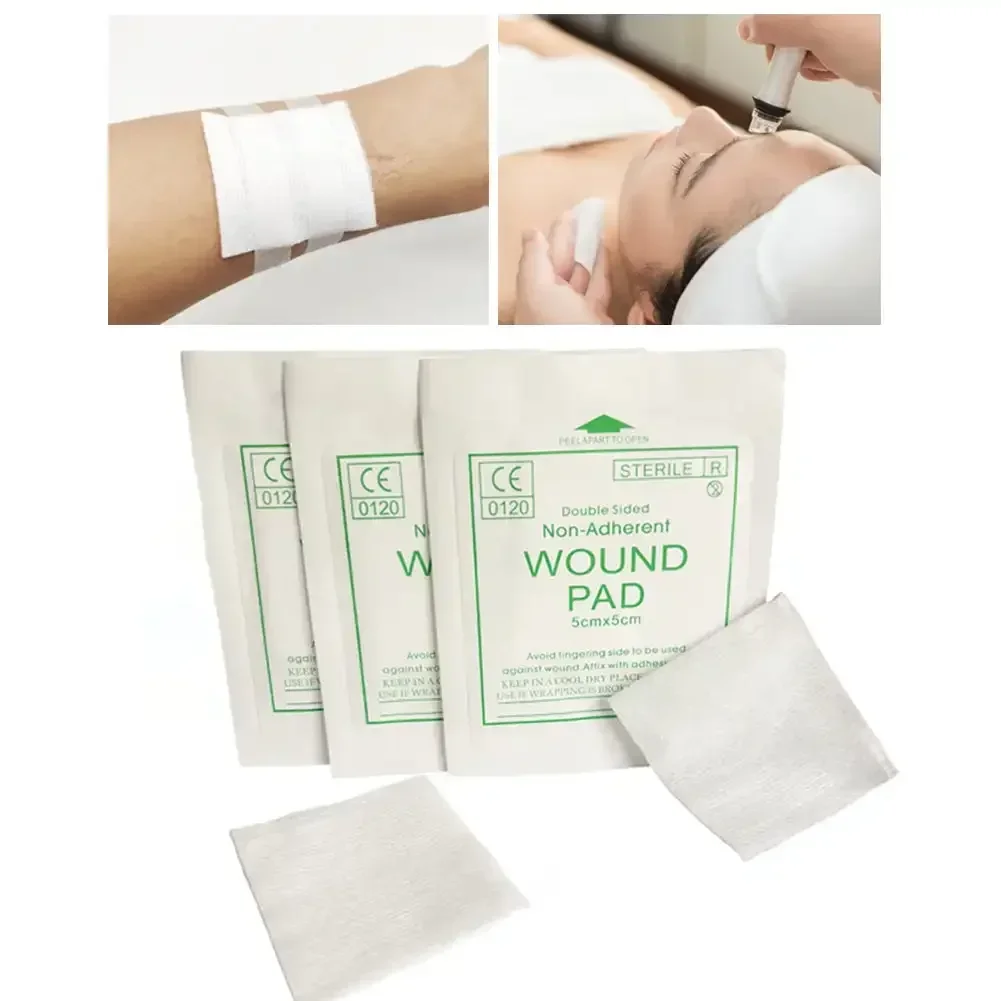 50/100pcs Sterile Medical Gauze Block Combat Hemostatic Wound Dressing Sterile Medical Gauze Pads Wound Care Baby Care Supplies 2