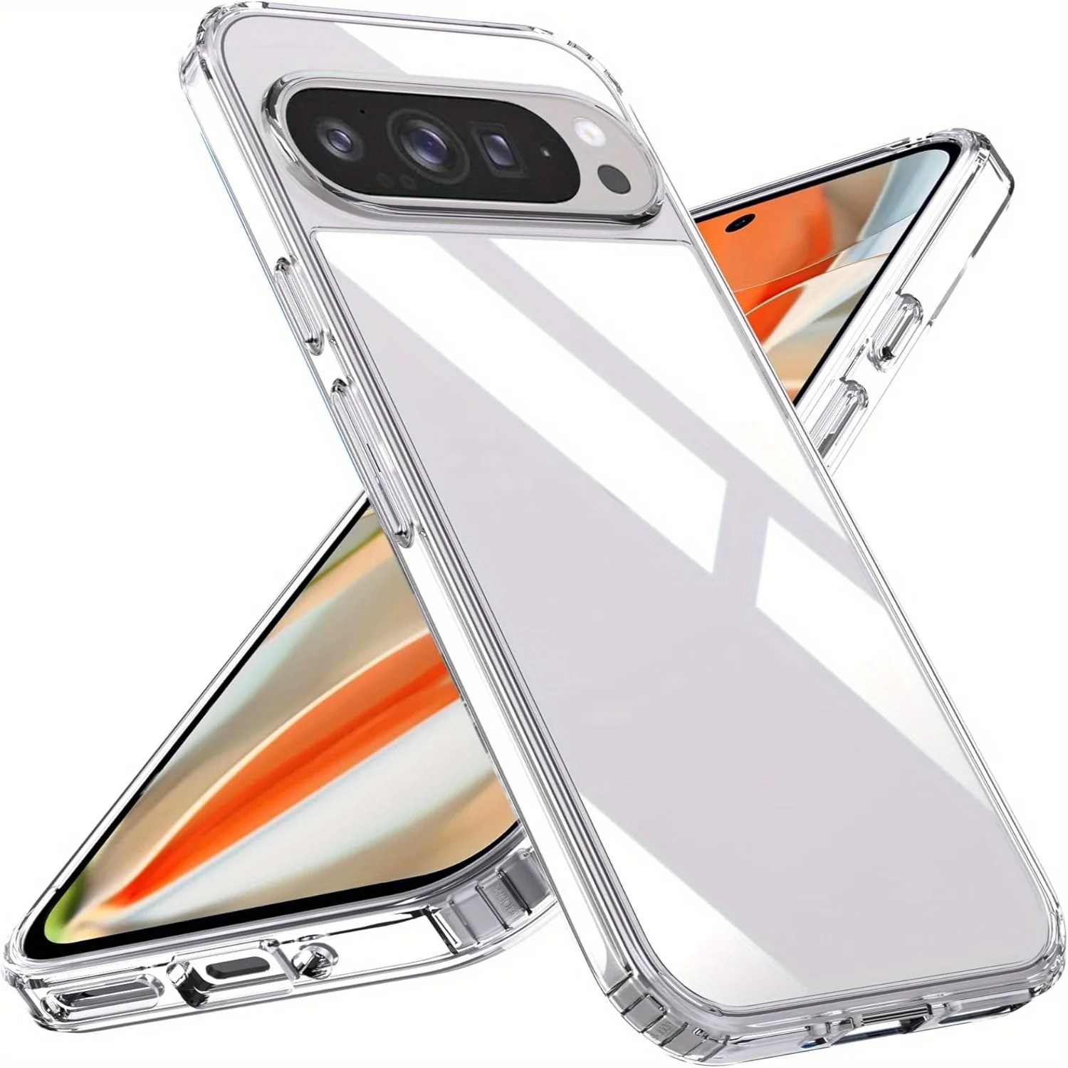 Crystal Clear TPU Shockproof Phone Case - Transparent Protective Cover