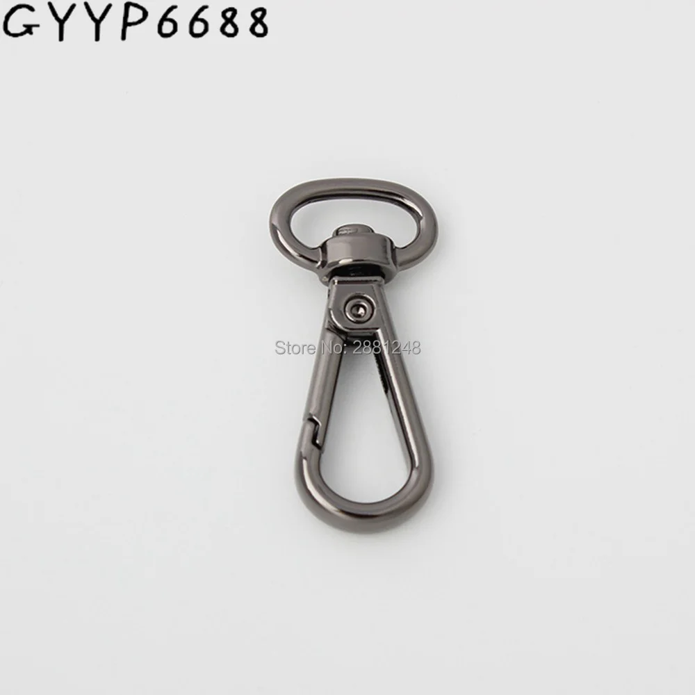 

10-30-100pcs 13mm trigger snap hook GUN BLACK metal swivel clasp lobster claws swivel hooks hardware hook clasp