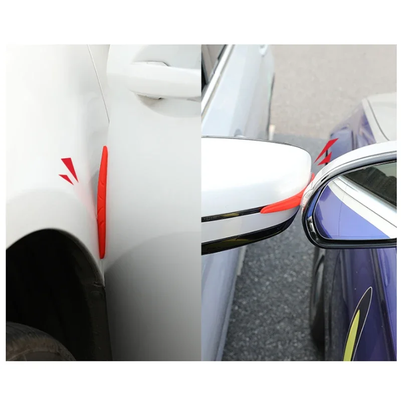 Silicone Car Door & Mirror Anti-Collision Protector Set - 4PCS