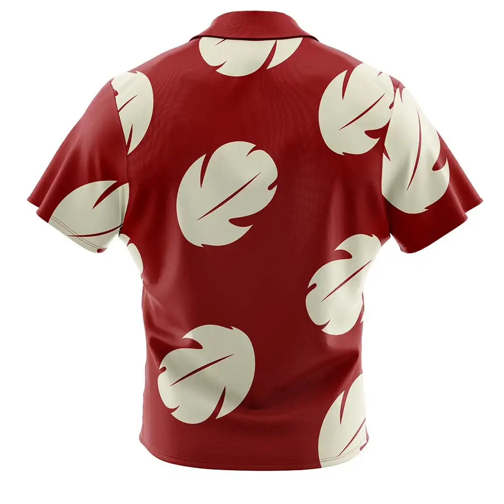 Lilo Dress Pattern Lilo & Stitch Button UpHawaiian ShirtFashion Trend Breathable Loose Versatile Casual Sports Summer Men 2