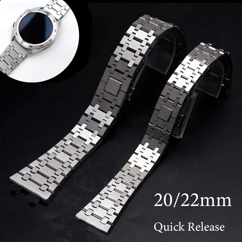 Luxury Ap Strap For Samsung Watch 3 41mm 45mm Galaxy Watch Band 42mm 46mm Stainless Steel Smartwatch Bracelet Quick Release Men Watchbands Aliexpress