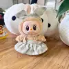 Mini Plush Doll'S Clothes Outfit Accessories For Labubu Idol V1 V2 sitting party Candy plaid skirt headband set Clothing Gift 2