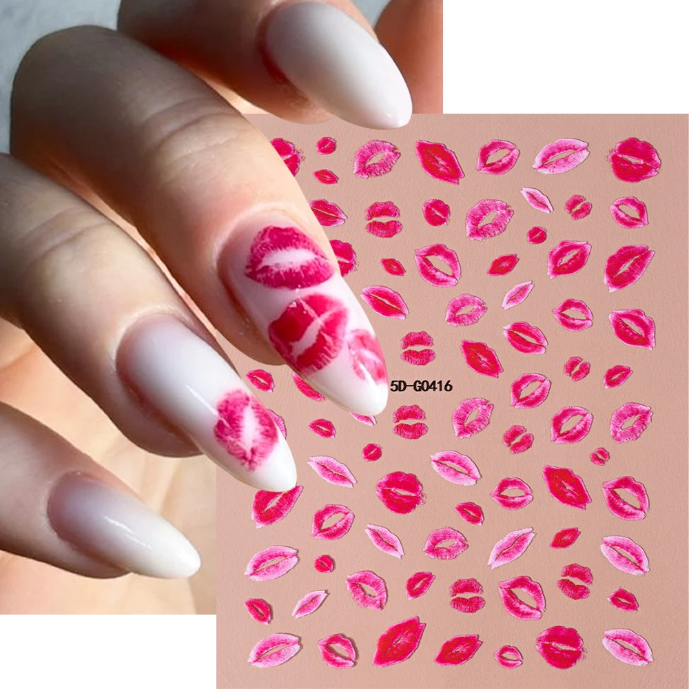 Romantic Rose Nails for Valentine's Day