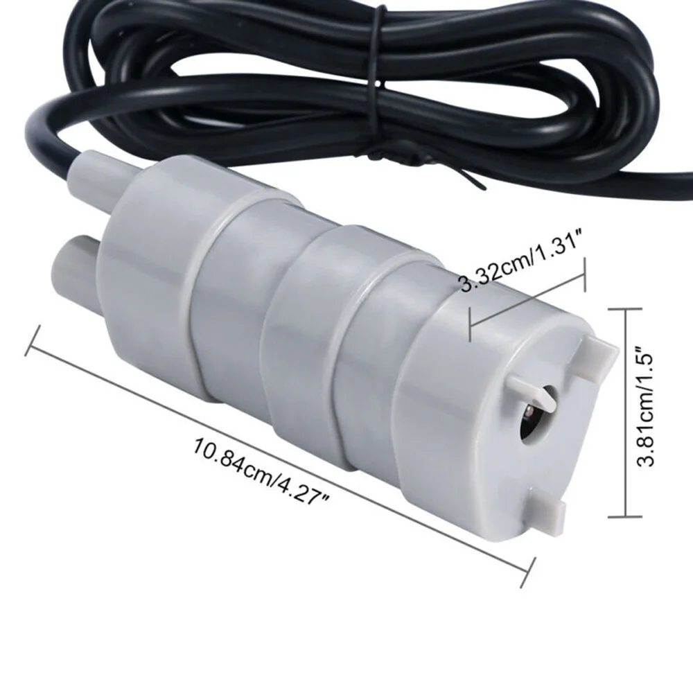 DC 12V Submersible Water Pump Camper Motorhome High Flow Whale Pump 1000L/H 5M For Bathing Water Plants Changing The Tank