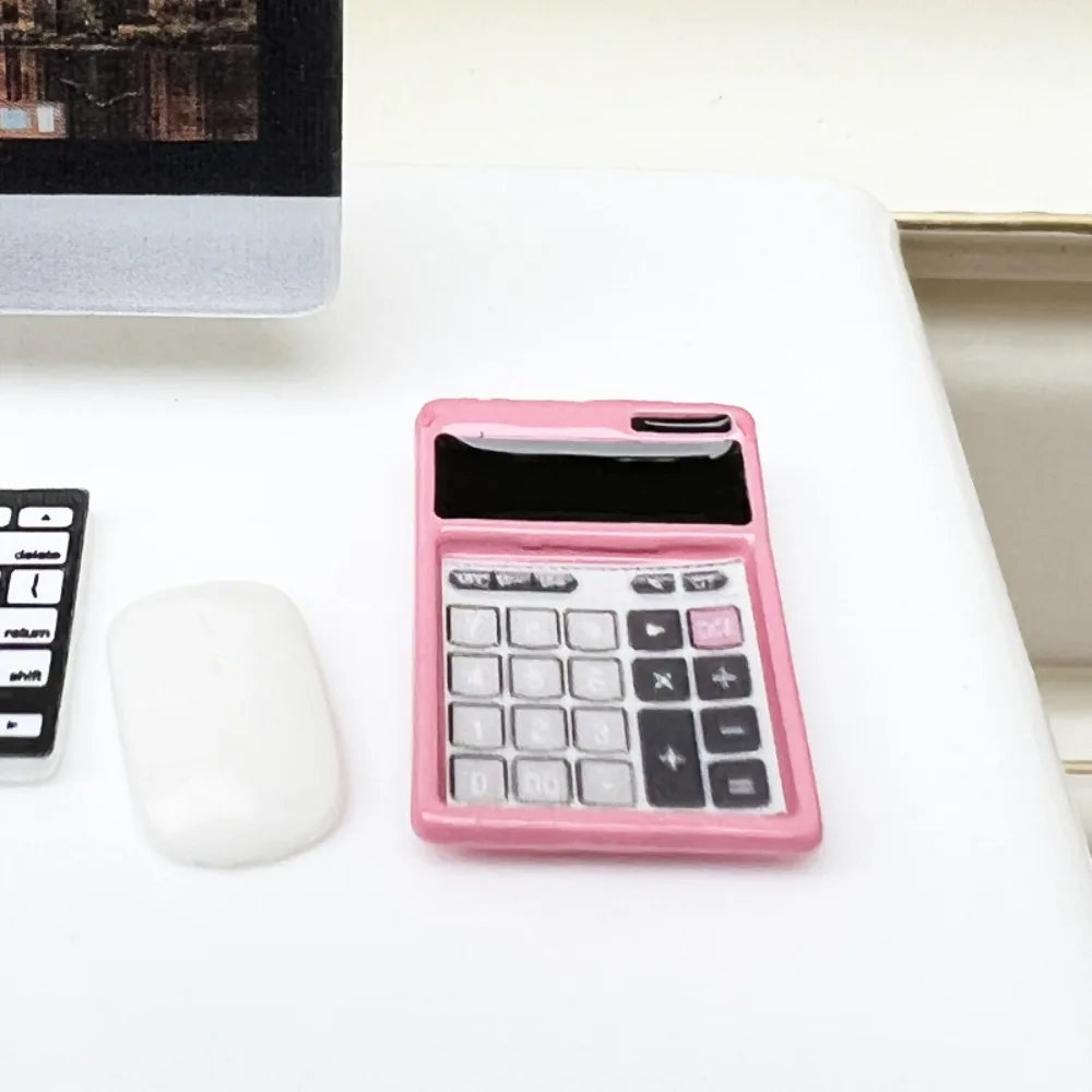 Simulation 1:12 Dollhouse Calculator Creative Furniture Toys Dollhouse Miniature Calculator Cute Mini