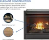 Ventless 26,000 BTU Heats 1,350 Square Feet Dual Fuel No-Clearance Gas Fireplace Insert with Remote Control, Black 2