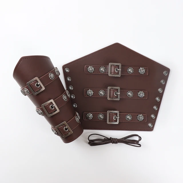 Scaldamuscoli Uomo Effetto Pelle Scamosciata - Per Costumi Pirata, Medievale E Steampunk - Foto 7