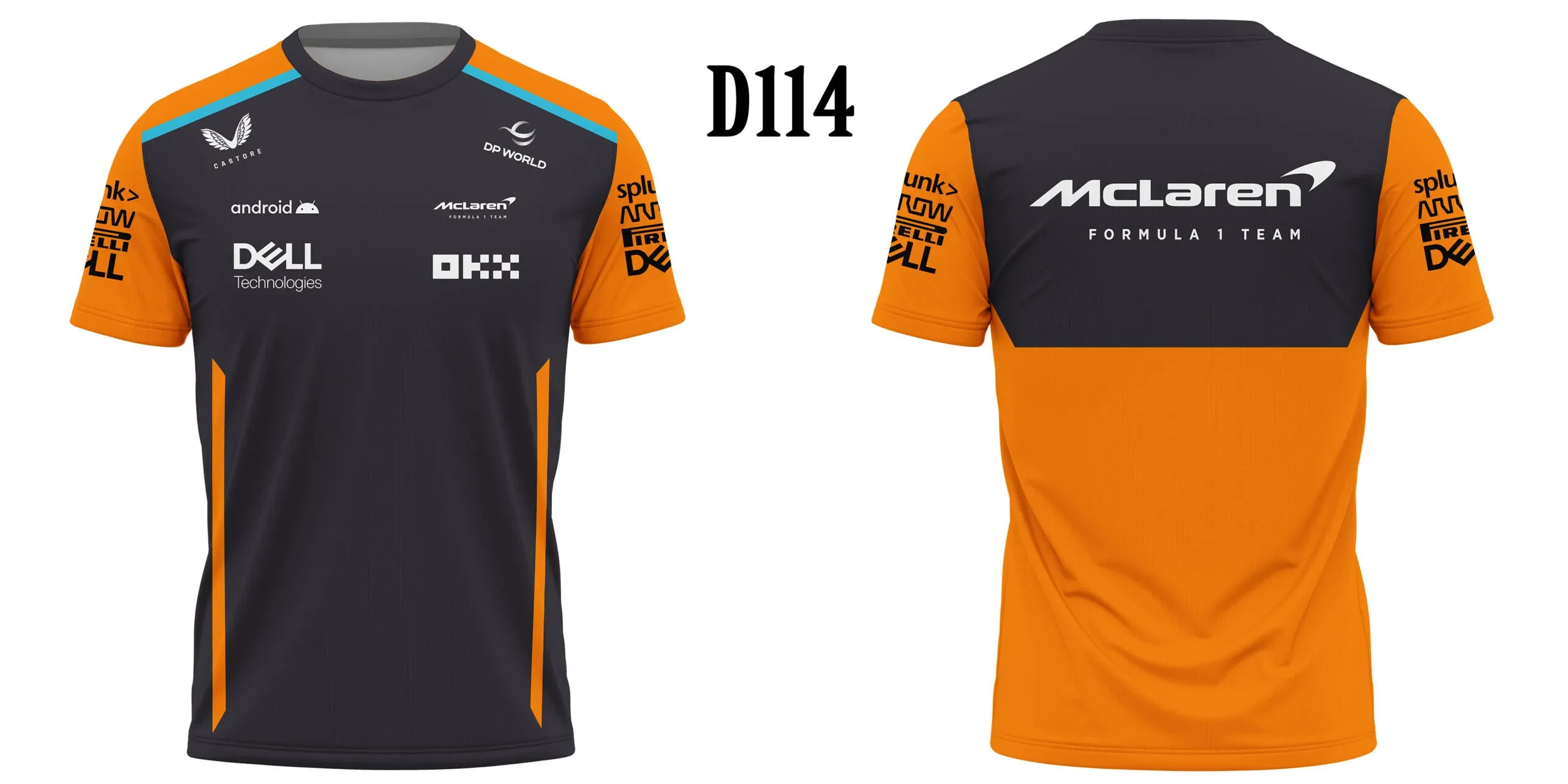 thumbnail image 1 of Traje de equipo de carreras de Fórmula 1 Tejido de alta calidad Ligero y transpirable Camisetas de manga corta con cuello redondo para hombres y mujeres Tops populares, 1 of 5