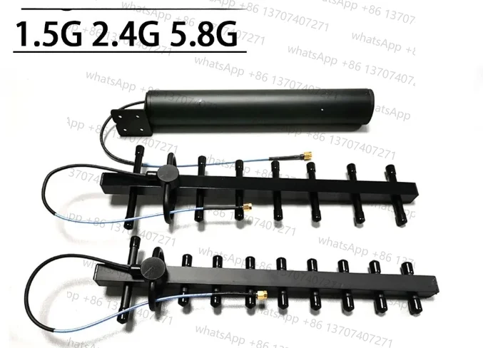 Antenne directionnelle 1.5G 2.4G 5.8G 12dBi haut gain pour drone UAV WiFi GPS