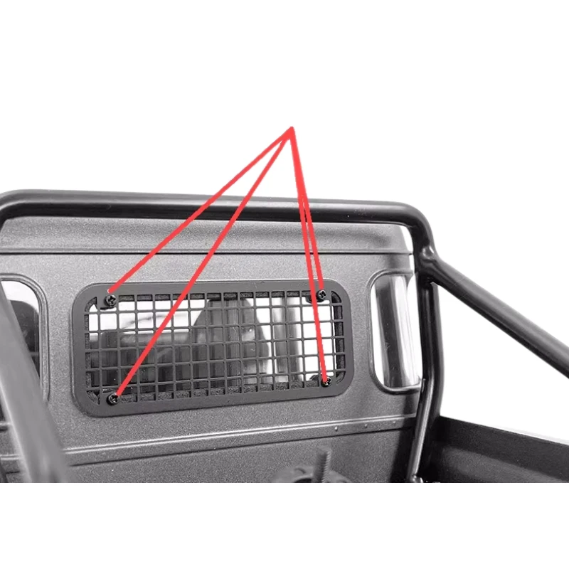 

CChand Metal Rear Window Mesh Net for 1/18 Rc Car Capo CUB1 Defender Body Shell Upgrade Part