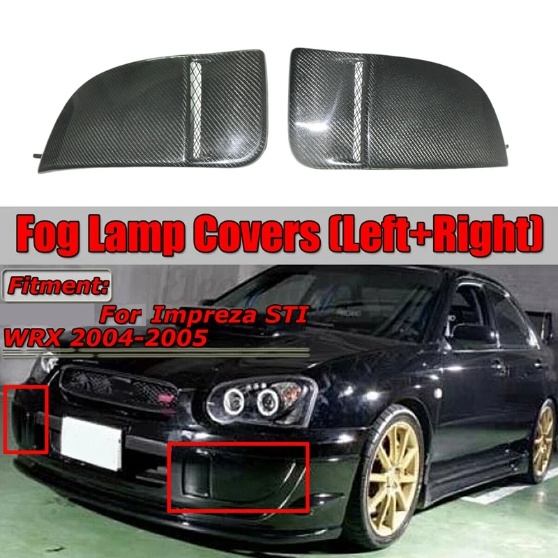 

Автомобильные чехлы для бампера из углеродного волокна для Subaru Impreza WRX Sti 04-05