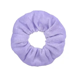 Variety Pack of Velvet Scrunchies in Solid Colors - Hair Ties & Ponytail Holders (Color25 Light Purple)