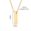 Stainless Steel Customized Text Geometry Vertical Cubic Bar Cremation Urn  For Memorial Ash Keepsake JewelryPendant Necklace 6