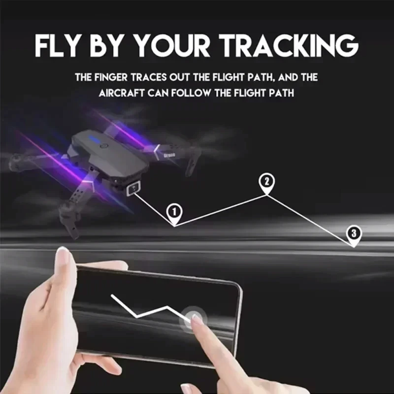 2025 NEW E88 Pro WiFi FPV Drone Wide Angle HD 4K 1080P Camera Height Hold RC Foldable Quadcopter Helicopter Toys Gift New