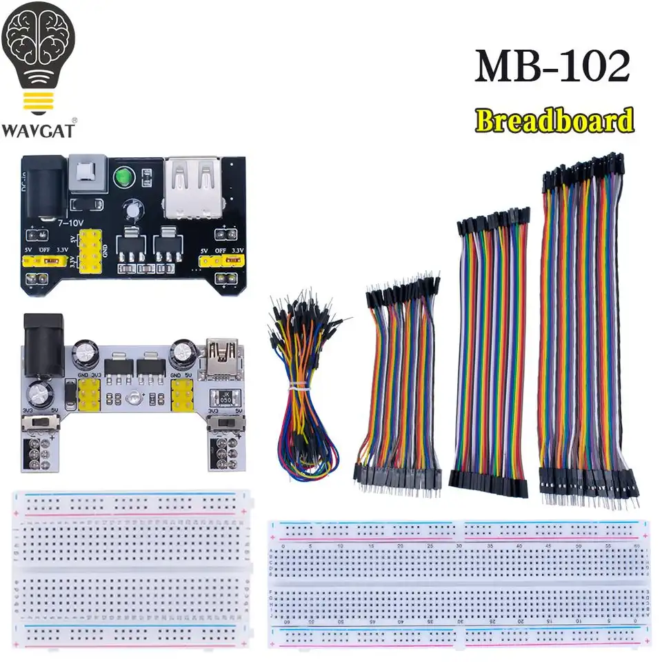 NEW MB-102 MB102 Breadboard 400 830 Point Solderless PCB Bread Board Test Develop DIY for arduino laboratory SYB-830 image 1