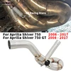 For Aprilia Shiver 750 2008 to 2016 2017 SL 750 SL750 / GT Shiver 750 Motorcycle Exhaust Mid Link Pipe Connect Original Muffler