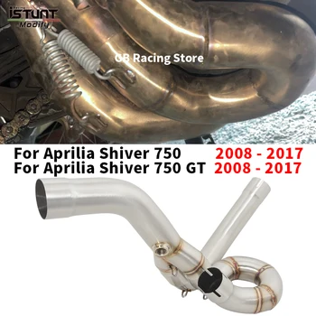 For Aprilia Shiver 750 2008 to 2016 2017 SL 750 SL750 / GT Shiver 750 Motorcycle Exhaust Mid Link Pipe Connect Original Muffler