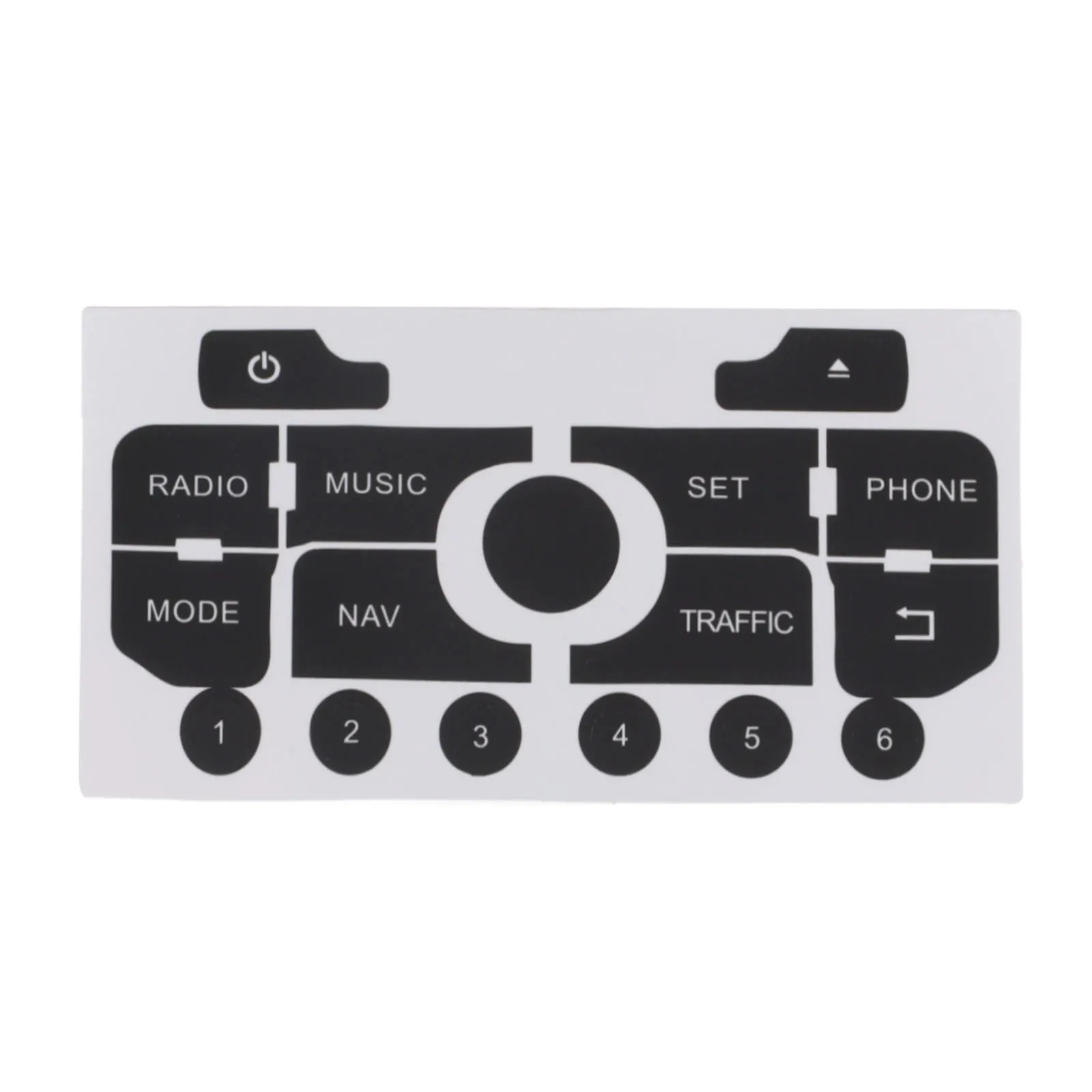 Auto Taste Reparatur Aufkleber Aufkleber Für 308 Für 3008 Für C3 Für C5 Nav Radio Push Button Auto Zubehör Vinyl reparatur Aufkleber – Detail 2