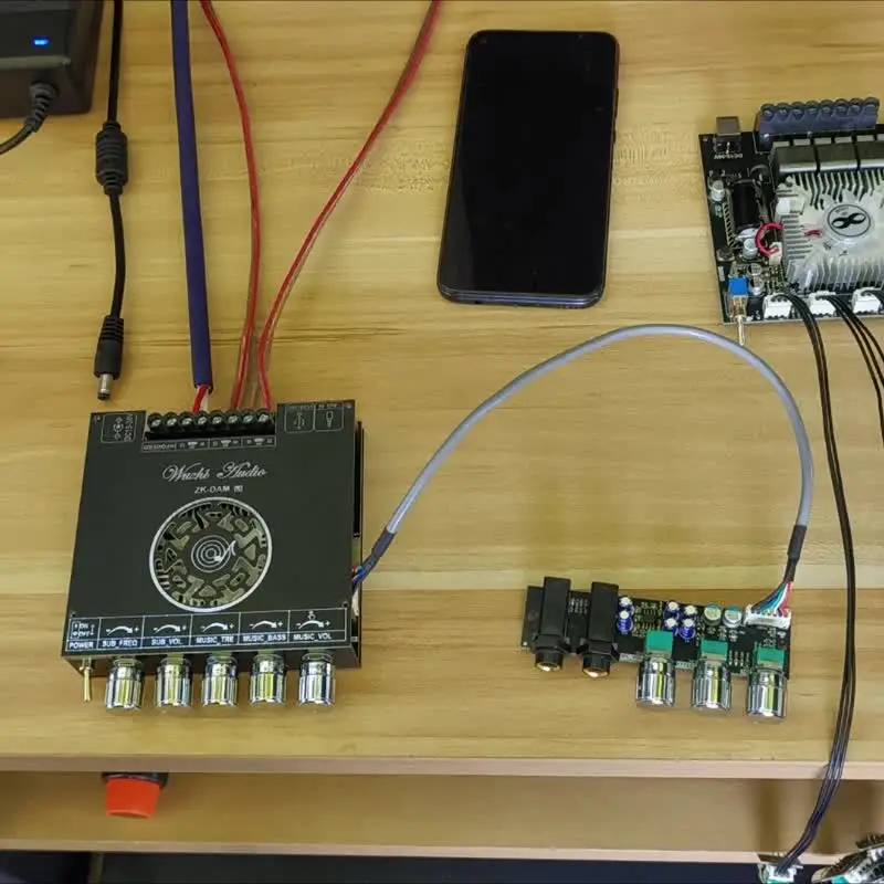 DC15-36V ZK-DAM L1 Bluetooth Amplifier Board 2.1 Channel HiFi