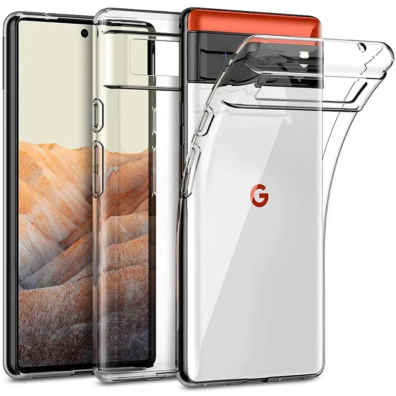 Premium Transparent Soft Silicone TPU Clear Back Cover Case
